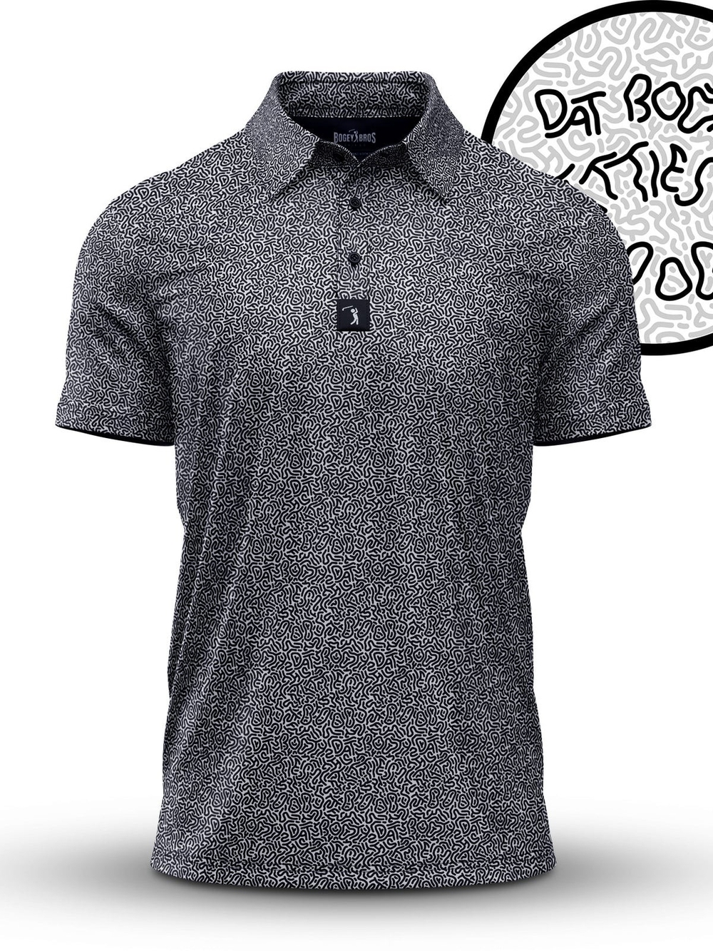 Bogey Bros Hidden Words Polo
